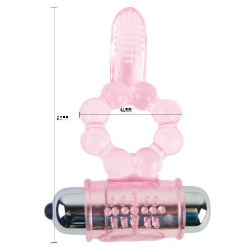Comprar Baile - Anillo Silicona 10 Ritmos Lengua Con Vibración Rosa