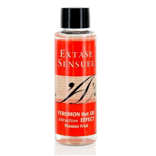EXTASE SENSUAL - ACEITE MASAJE EFECTO CALOR CON FEROMONAS FRUTA DE LA PASION 100 ML EXTASE SENSUAL