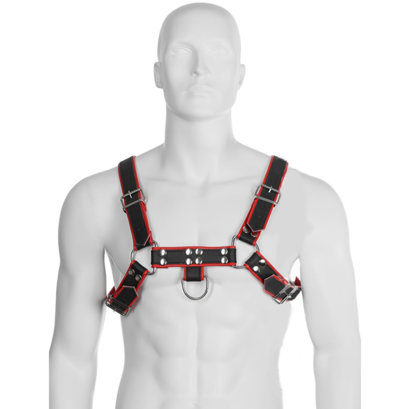 Comprar Leather Body Chain Harness Iii Black / Red