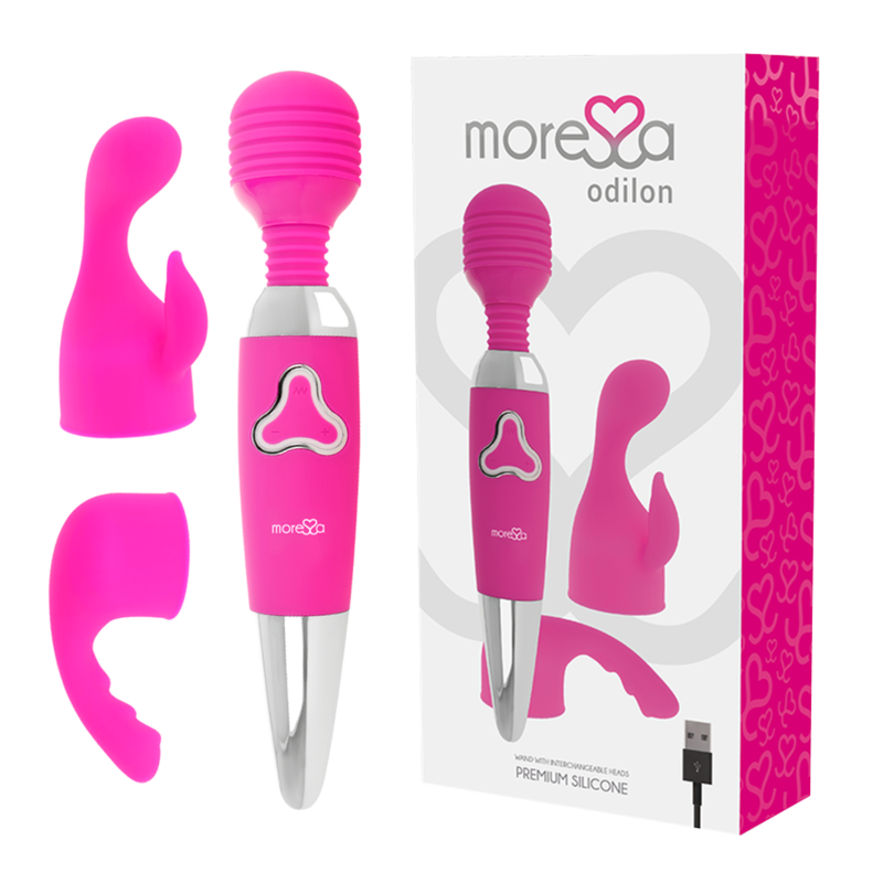 Comprar Moressa - Odilon Wand Potente Motor Mas Dos Cabezales Premium Silicone Recargable