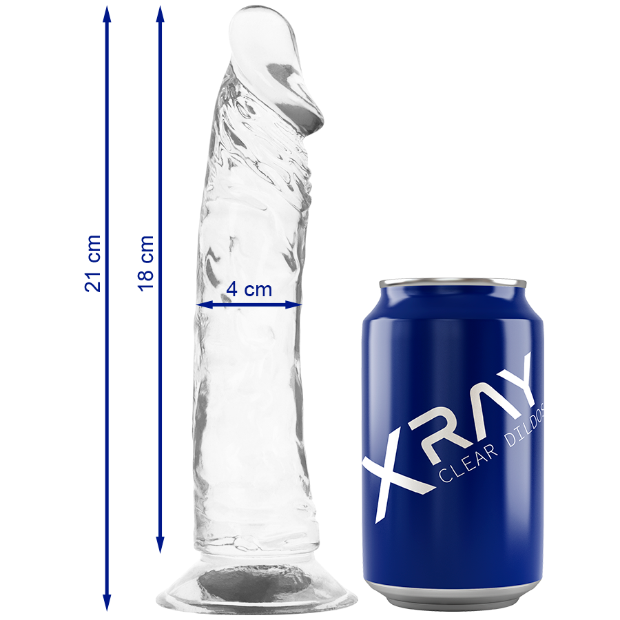 Comprar X Ray - Clear Dildo Transparente 21 Cm -o- 4 Cm
