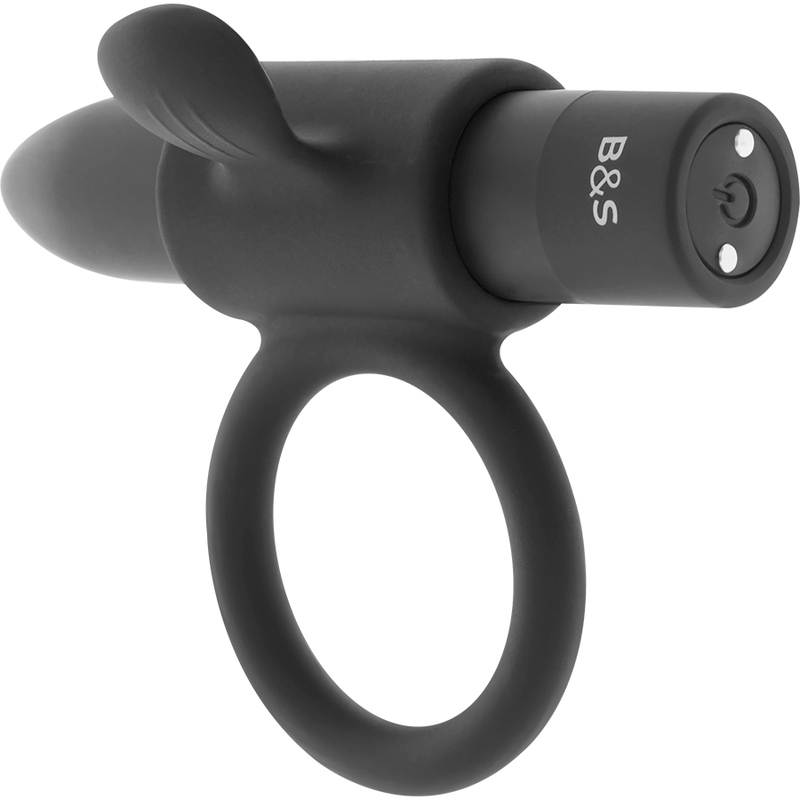 BLACK&SILVER - CAMERON BLACK RECHARGEABLE RING BLACK&SILVER