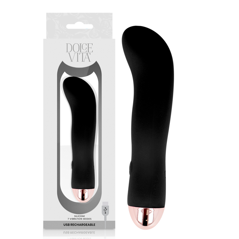 Comprar Dolce Vita - Rechargeable Vibrator Two Black 7 Speed