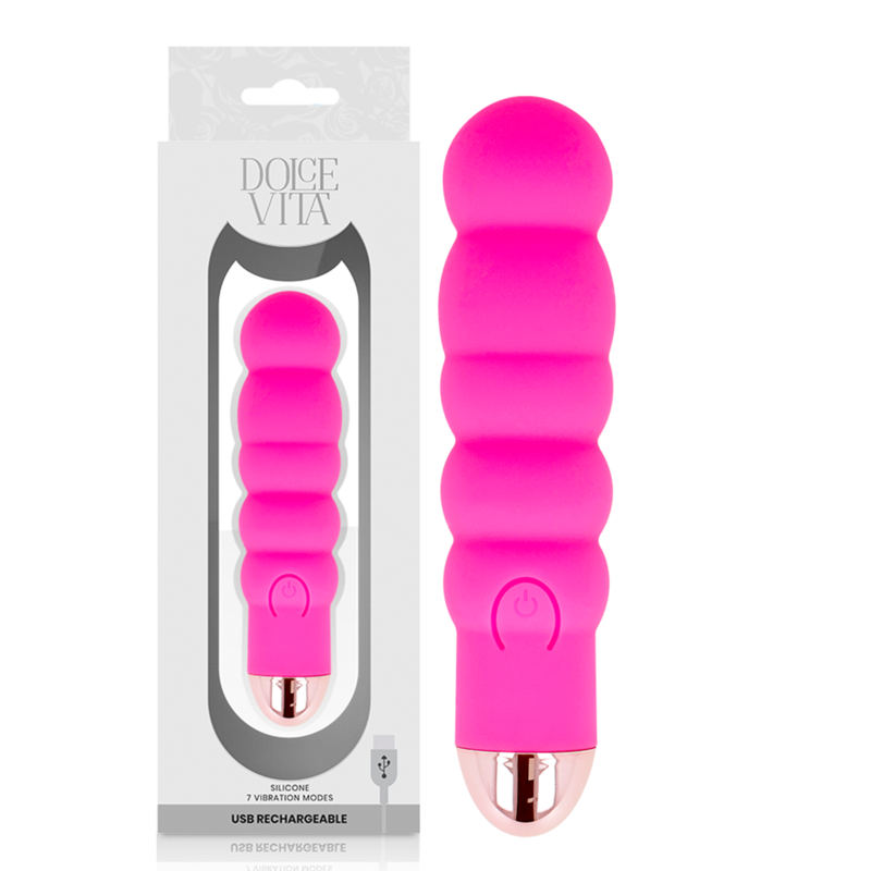 Comprar Dolce Vita - Vibrador Recargable Six Rosa 7 Velocidades