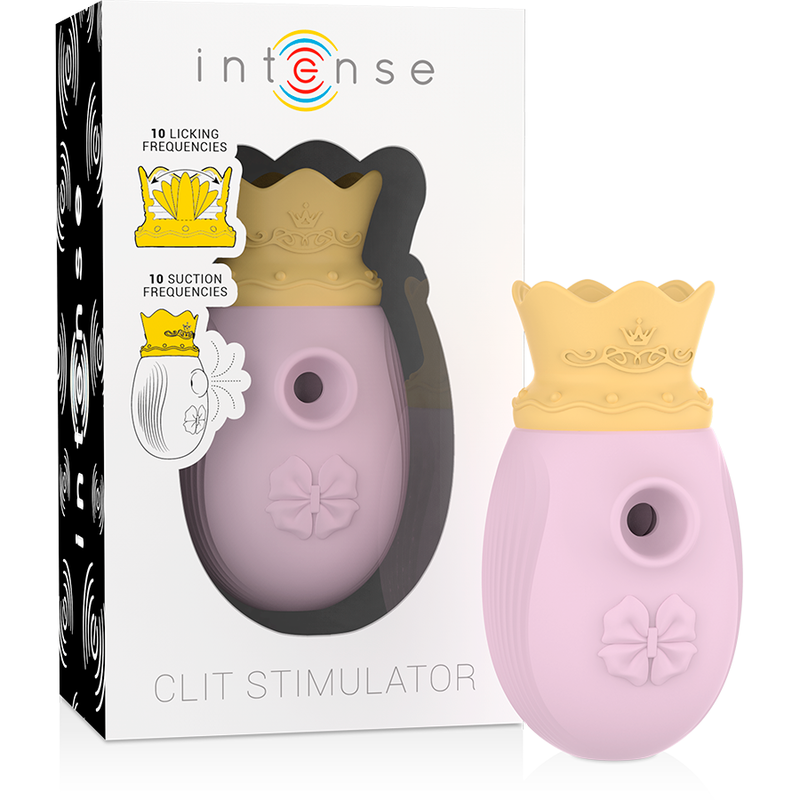 INTENSE - CLITORIS STIMULATOR 10 SUCTION AND LICKING MODES - PINK INTENSE HIGH TECH