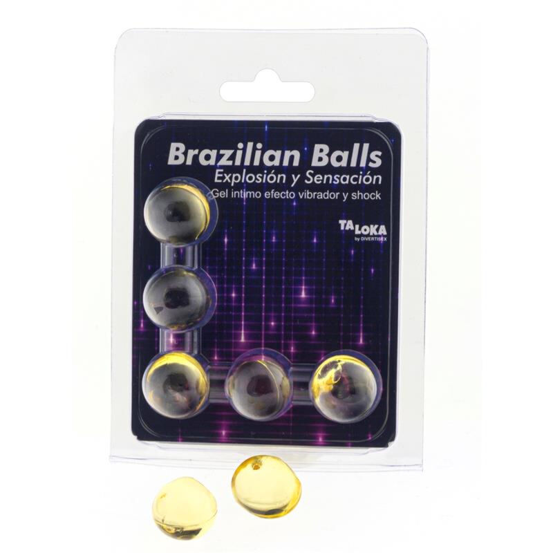 Comprar Taloka - Brazilian Balls Gel Excitante Efecto Vibración Y Shock 5 Bolas