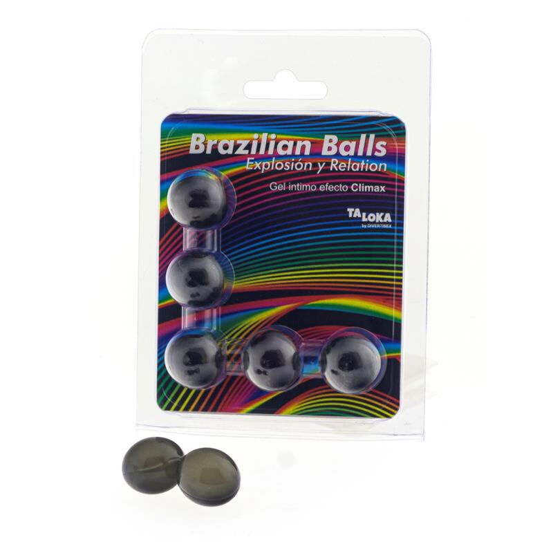 Taloka - Brazilian Balls Gel Excitante Efecto More Flavour 5 Bolas