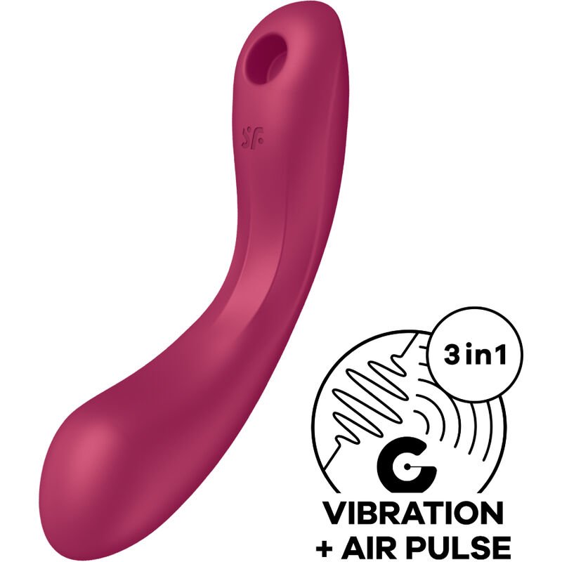Comprar Satisfyer - Curve Trinity 1 Air Pulse Vibration Rojo