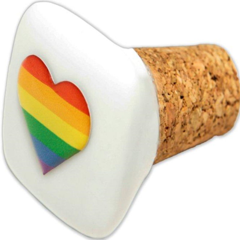 Comprar Pride - Tapon Ceramica Corcho Cuadrado Con Bandera Lgbt