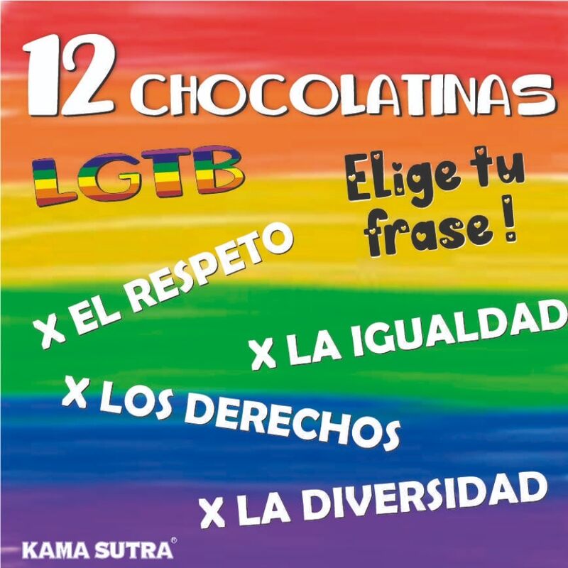 Comprar Pride - Caja De 12 Chocolatinas Con La Bandera Lgbt