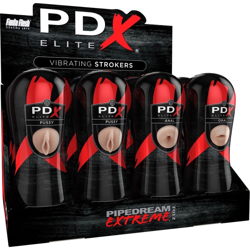 Comprar Pdx Elite - Set Masturbador Stroker 12 Unidades; 6x Vagina, 3x Ano, 3x Boca
