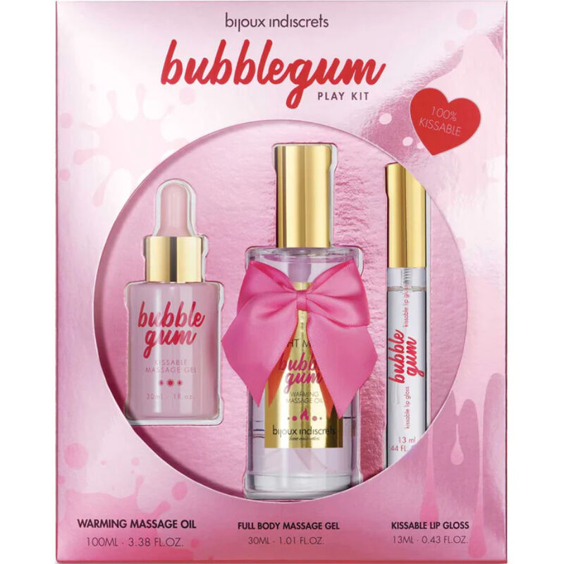 Comprar Bijoux Indiscrets - Bubblegum Play Kit Con Aceite, Gel & Brillo De Labios