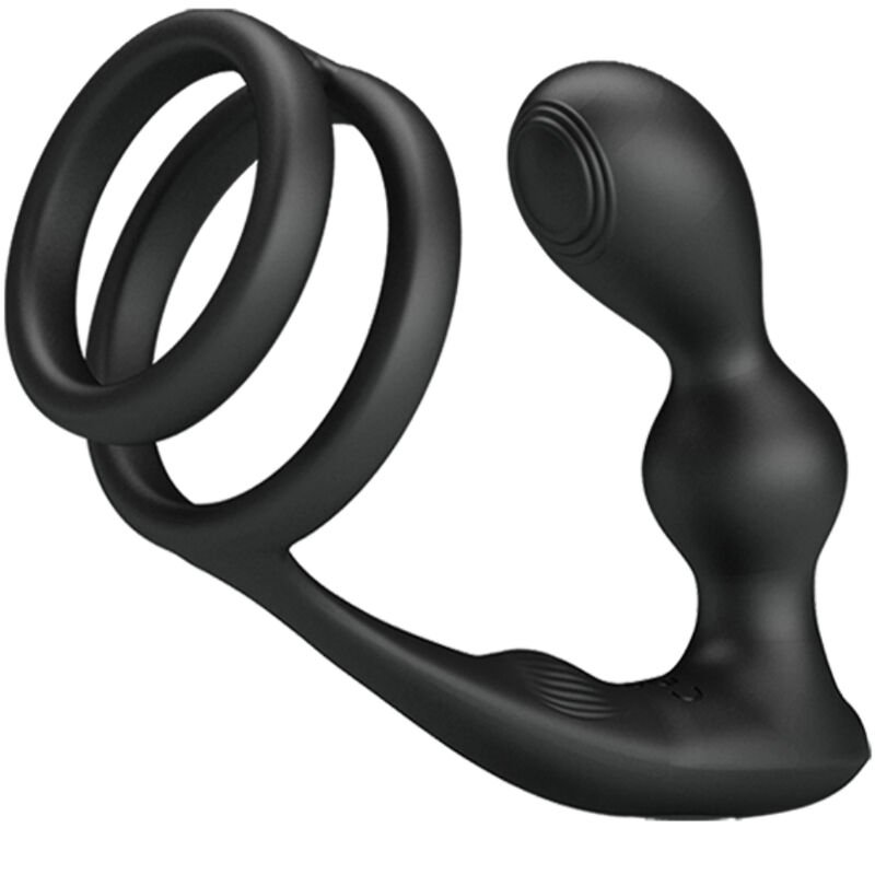 PRETTY LOVE - MARSHALL ANILLO PARA PENE + PLUG ANAL VIBRATORIO & CONTROL REMOTO PRETTY LOVE MALE