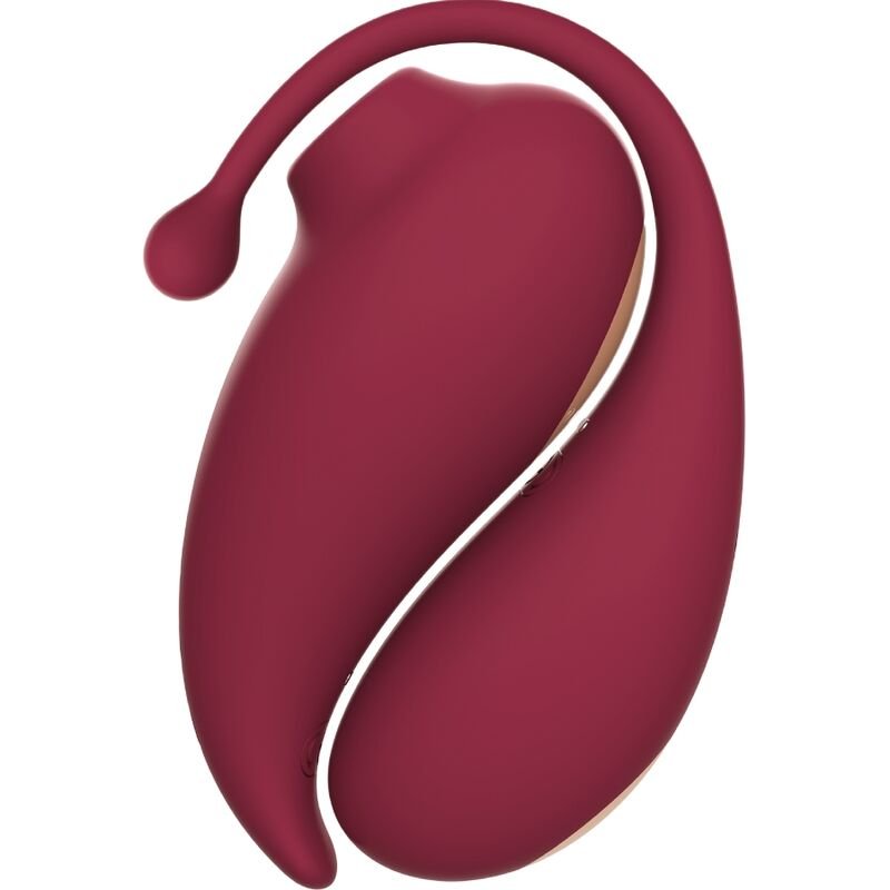 ADRIEN LASTIC - INSPIRATION ONDAS ESTIMULADORAS CLÍTORIS + HUEVO VIBRADOR ROJO - APP GRATUITA