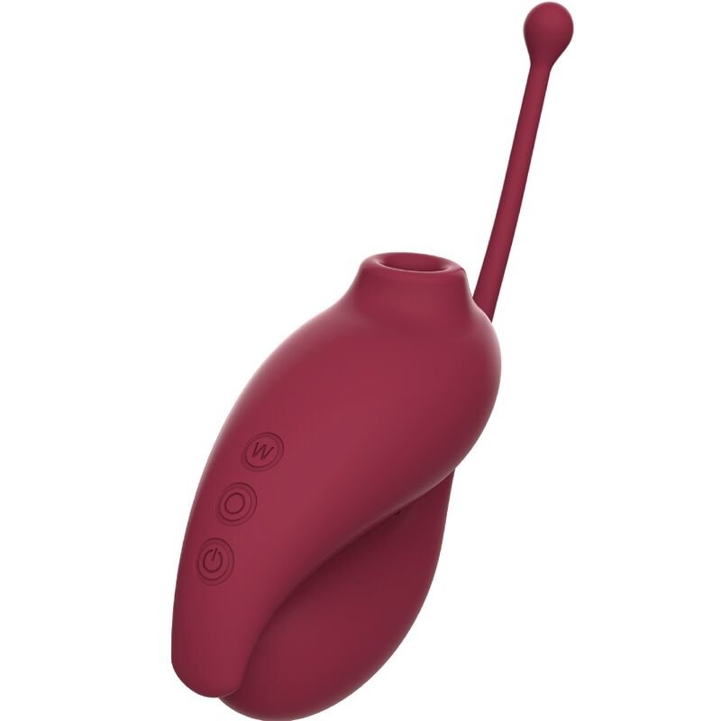 ADRIEN LASTIC - INSPIRATION ONDAS ESTIMULADORAS CLÍTORIS + HUEVO VIBRADOR ROJO - APP GRATUITA