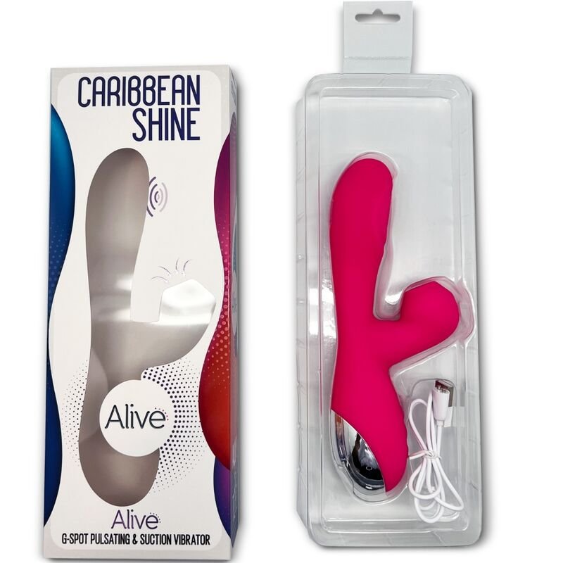ALIVE - CARIBBEAN SHINE VIBRADOR & ONDAS ESTIMULADORAS FUCSIA