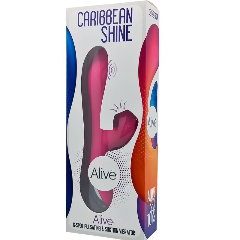 ALIVE - CARIBBEAN SHINE VIBRADOR & ONDAS ESTIMULADORAS FUCSIA