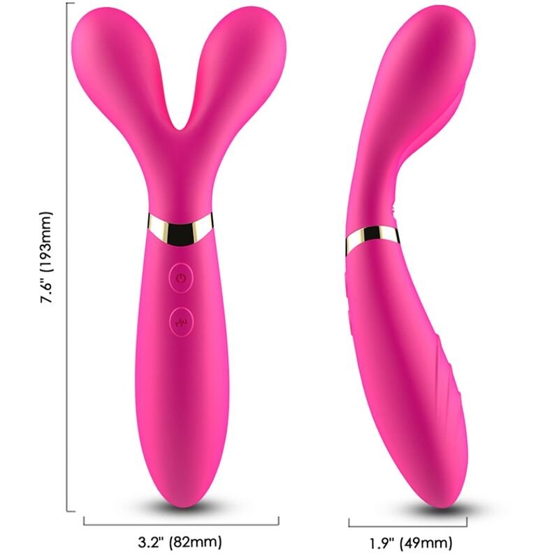 ARMONY - Y-WAND MASSAGER & VIBRATOR DOUBLE HEAD FUCHSIA ARMONY MASSAGERS