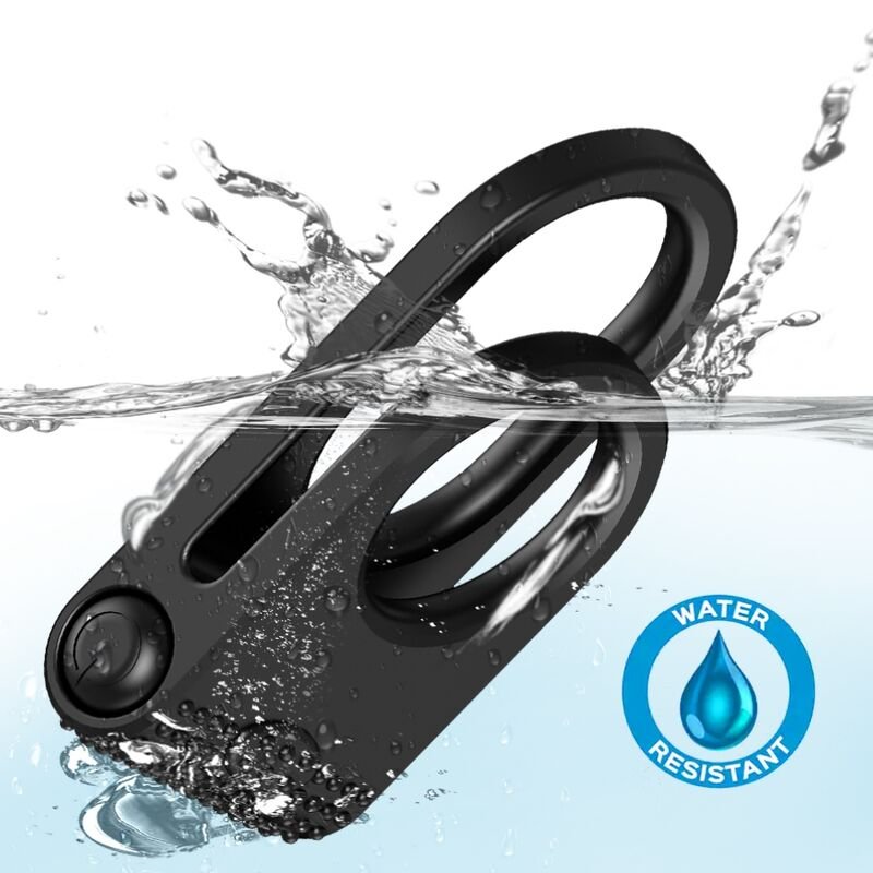 ARMONY - TWINS DOUBLE VIBRATOR RING FOR COUPLES BLACK ARMONY FOR HIM
