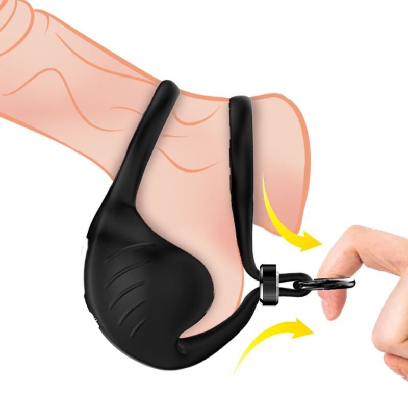 ARMONY - MANTA SCROTUM VIBRATOR RING BLACK ARMONY FOR HIM