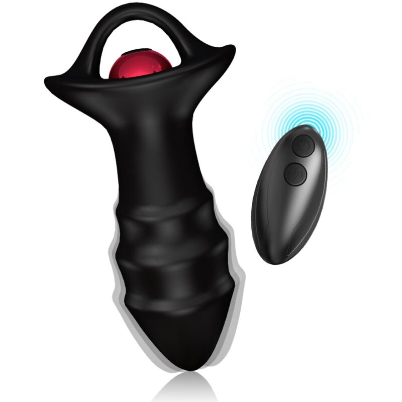 Armony - Kylin Dedal Vibrador & Plug Anal Control Remoto Negro