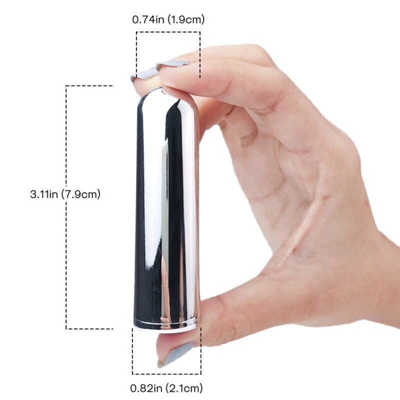 ARMONY - VIBRATOR BULLET SILVER 2.1 CM X 7.9 CM ARMONY STIMULATORS