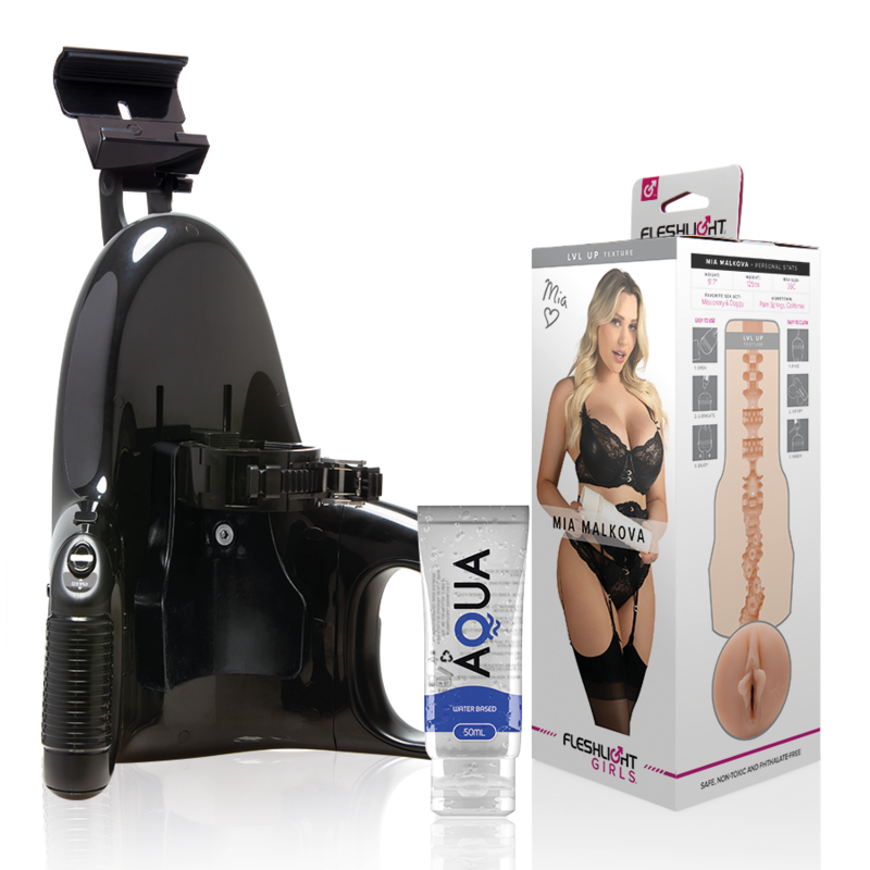 Comprar Fleshlight - Mia Malkova Vagina Lvl Up + Universal Launch + Lubricante Aqua Quality 50 Ml