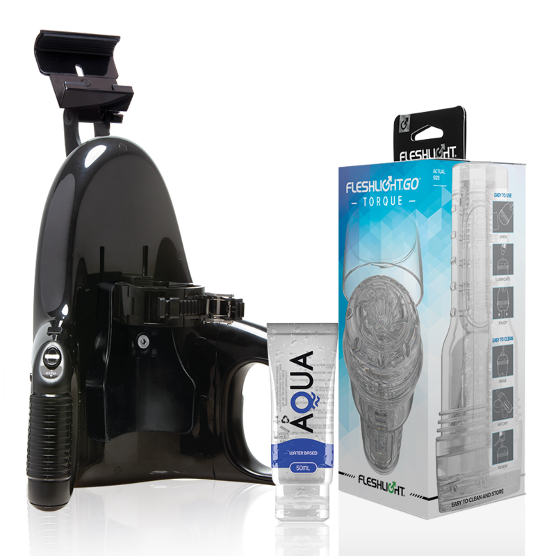 Comprar Fleshlight - Go Masturbador Torque Ice + Universal Launch + Lubricante Aqua Quality 50 Ml