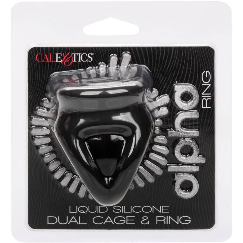 CALIFORNIA EXOTICS - ALPHA ANILLO DE JAULA DOBLE NEGRO