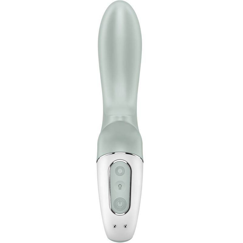 SATISFYER - AIR PUMP BOOTY 3 VIBRADOR ANAL INFLABLE VERDE GRIS