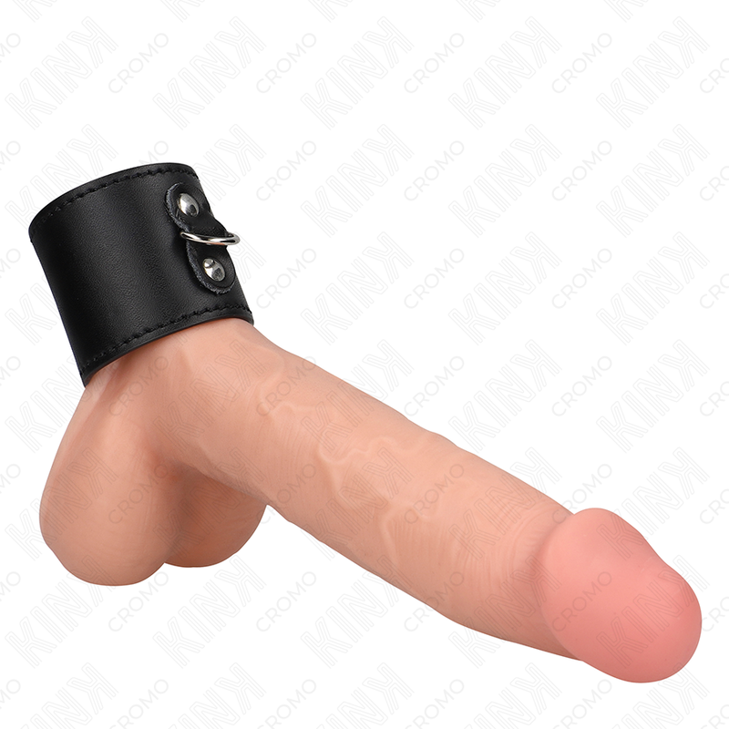 KINK - ANILLO PENE CUERO CON CIERRE A PRESIÓN 18 X 5 CM KINK RING POWER