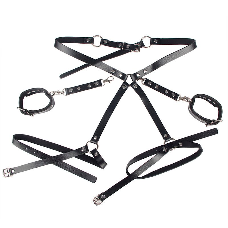 SUBBLIME - 953690 ESPOSAS CON CINTURÓN BONDAGE NEGRO TALLA ÚNICA