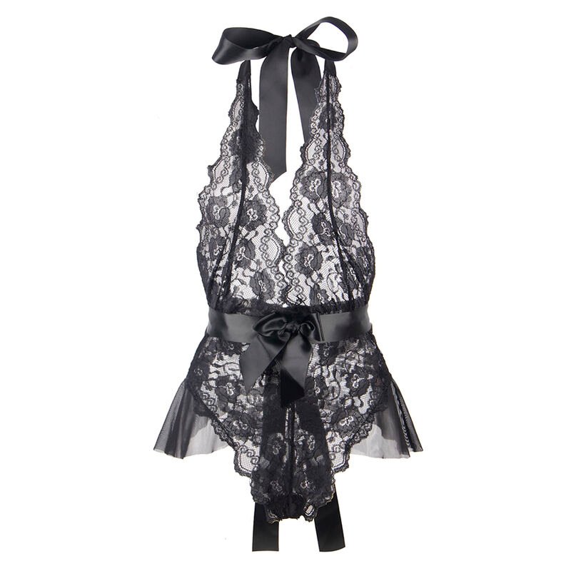 SUBBLIME - 930806 BODY SEXY CON VOLANTES NEGRO S/M