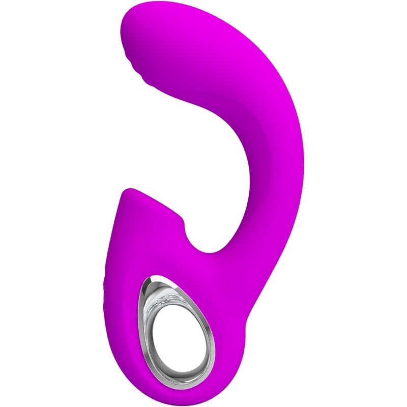 PRETTY LOVE - SIBEL VIBRADOR PUNTO G + ESTIMULADOR CLÍTORIS 10 VIBRACIONES MORADO PRETTY LOVE