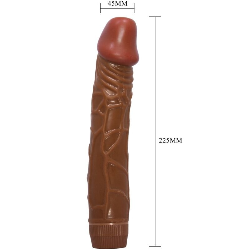 BAILE - BOB VIBRADOR REALÍSTICO 22.5 CM MULATO