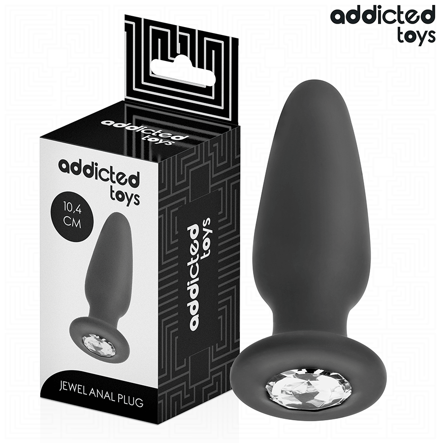 Comprar Addicted Toys - Plug Anal Con Joya Silicona Talla M 10,4 Cm