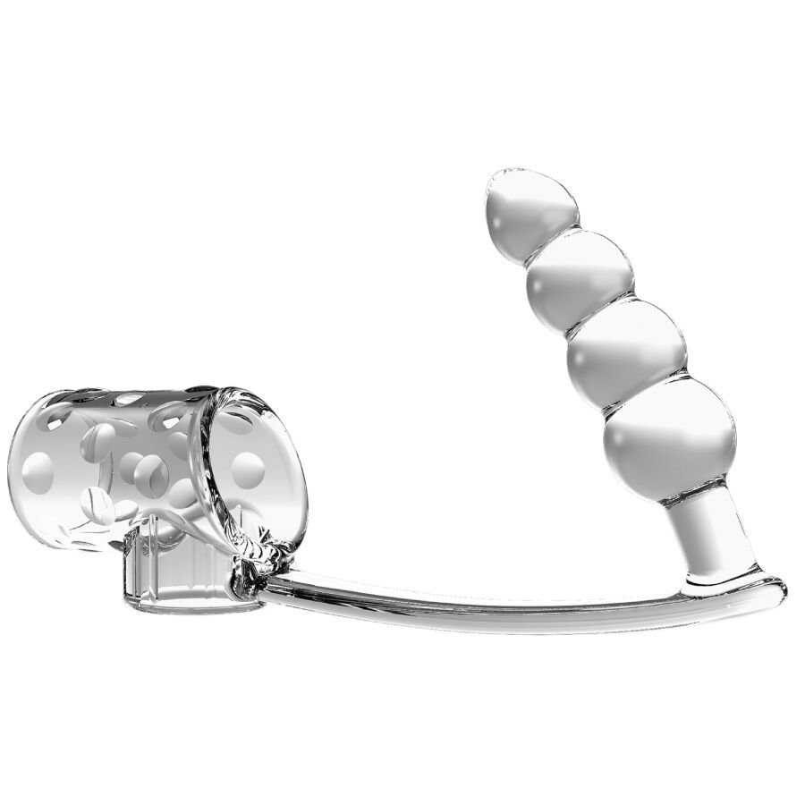 Comprar Pretty Love - Funda Para Pene Con Plug Anal Transparente