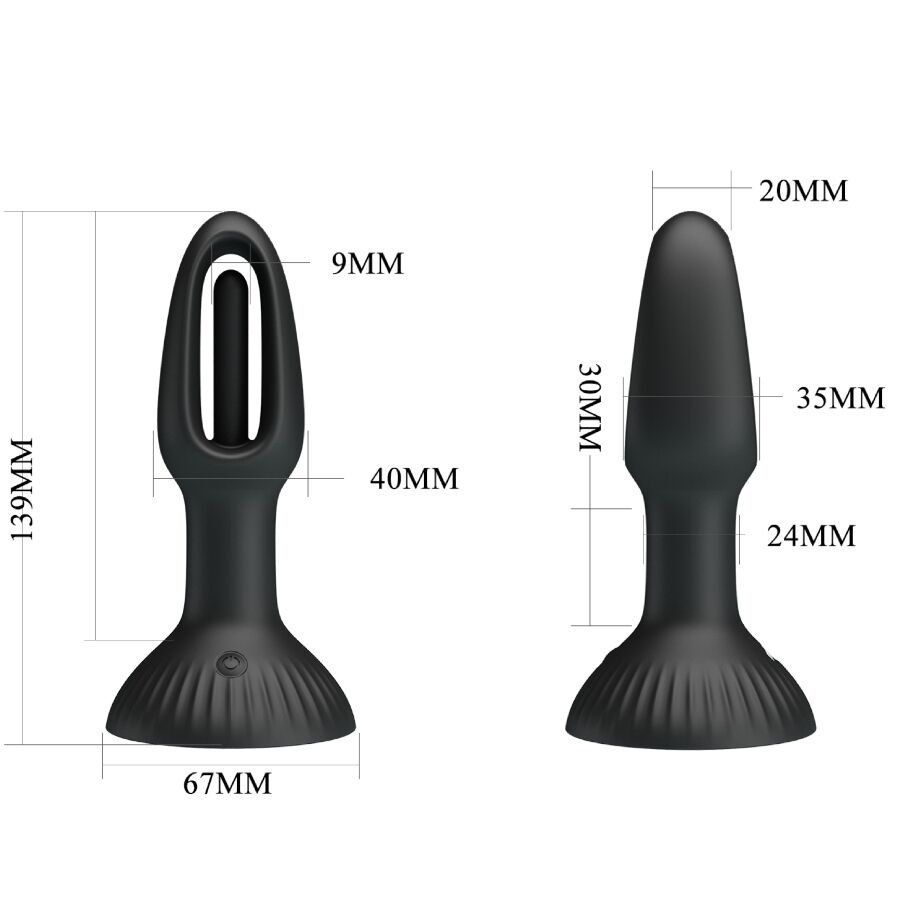 PRETTY LOVE - HUBERT PLUG ANAL CON 7 MODOS DE VIBRACIÓN