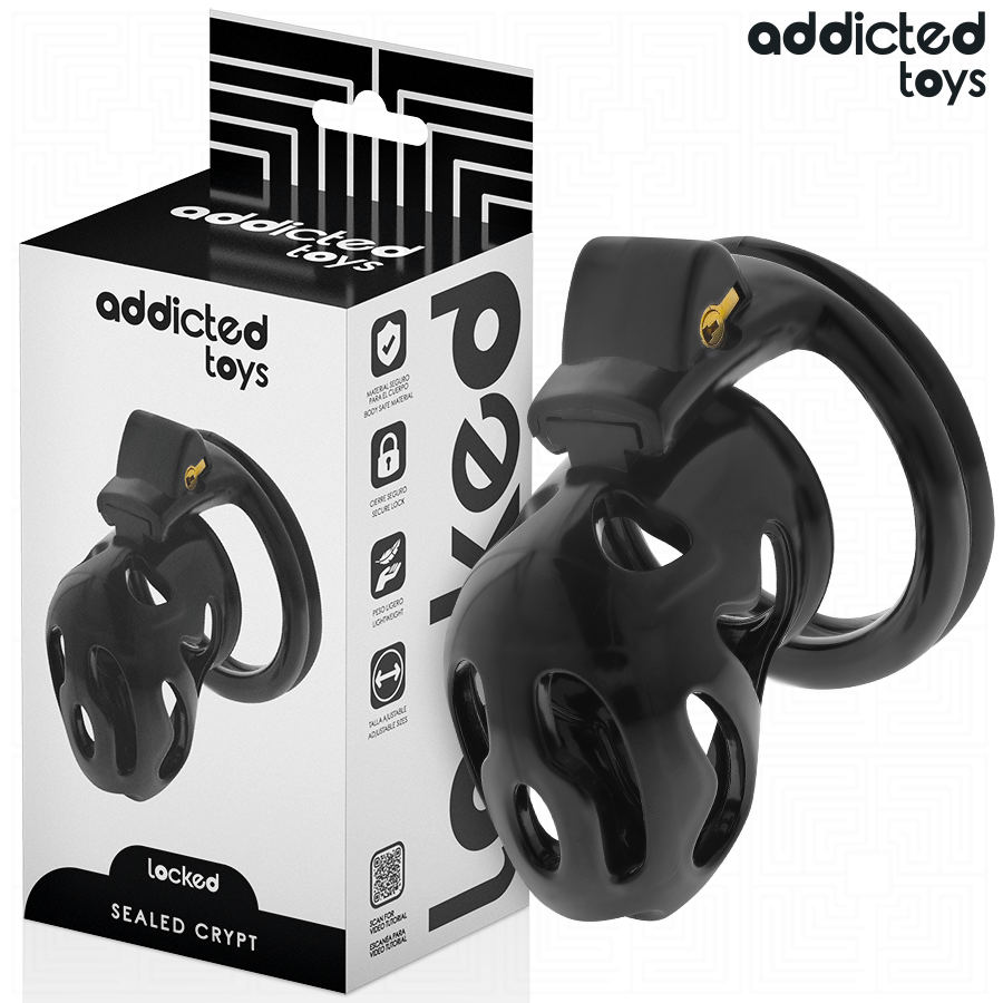 ADDICTED TOYS LOCKED - SEALED CRYPT JAULA PARA PENE 8 CM ADDICTED TOYS LOCKED