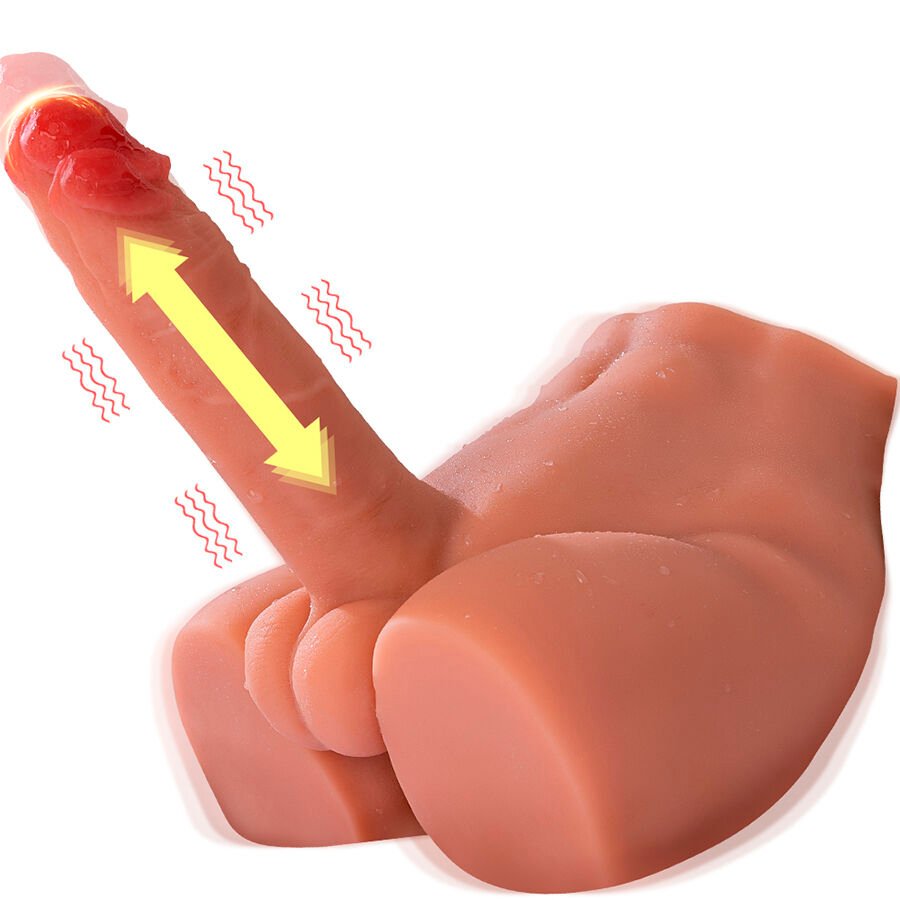 XISE - PEEL DILDO ASS MASTURBADOR DILDO REALÍSTICO POSICIÓN FRONTAL CON THRUSTING 17,5 CM XISE