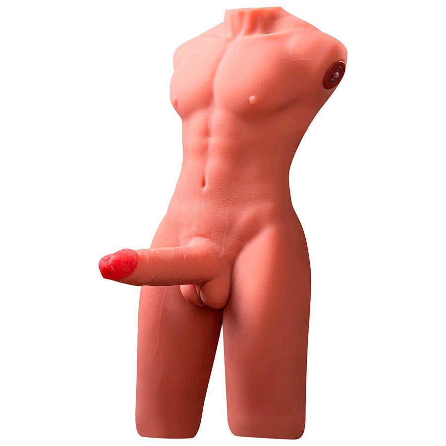 Comprar Xise - Jason Half Body Torso Realístico Masculino Con Thrusting Y Vibración 55 Cm