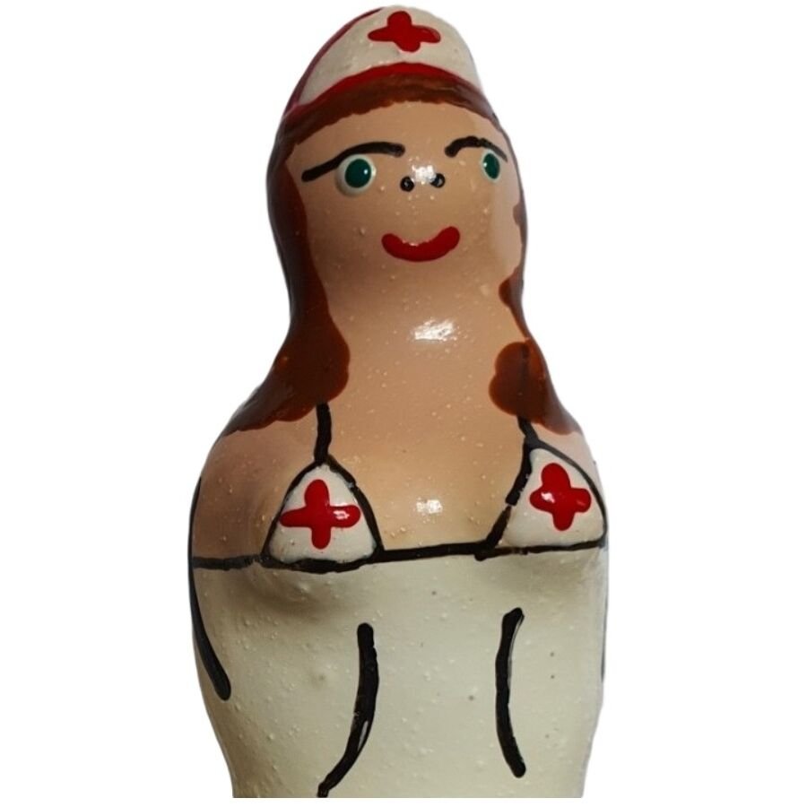Comprar Condomerie - Preservativo Decorativo Pintado A Mano Enfermera Morena