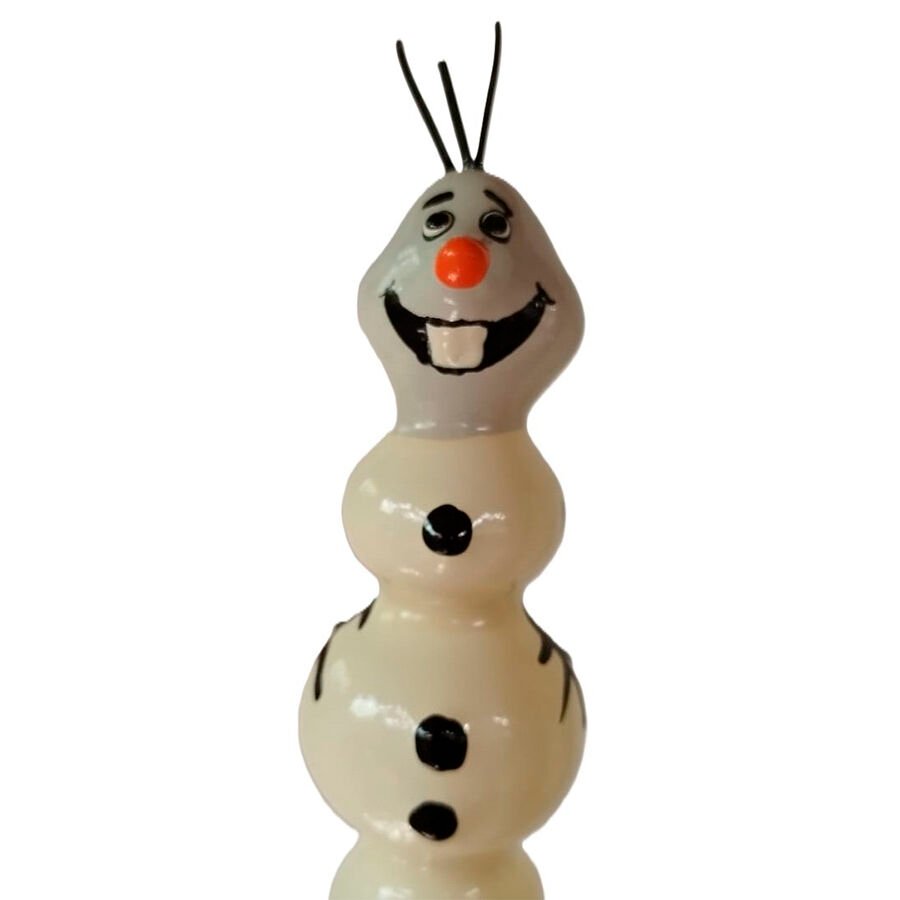 CONDOMERIE - PRESERVATIVO DECORATIVO PINTADO A MANO LINDO MUÑECO DE NIEVE XL CONDOMERIE