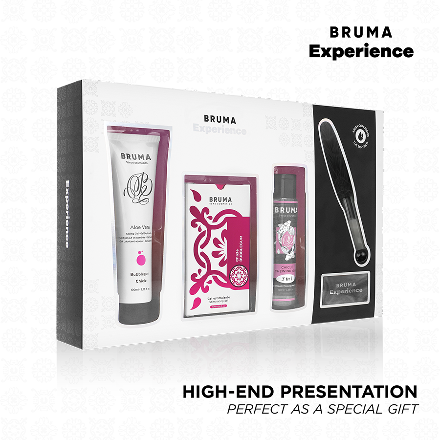 BRUMA XPERIENCE - KIT TENTACIÓN DULCE CHICLE CON POTENCIADOR DE ORGASMOS BRUMA
