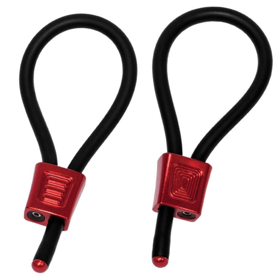 ELECTRASTIM - PRESTIGE ELECTRA LOOPS ANILLOS DE PENE AJUSTABLES ROJO ELECTRASTIM
