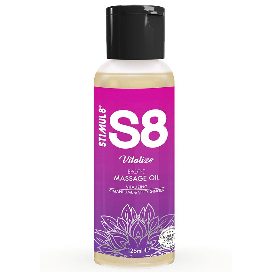 STIMUL8 - S8 VITALIZE ACEITE DE MASAJE LIMA 125 ML STIMUL8