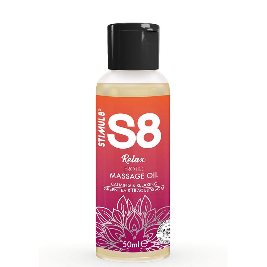 STIMUL8 - S8 RELAX ACEITE DE MASAJE ERÓTICO TÉ VERDE 50 ML STIMUL8