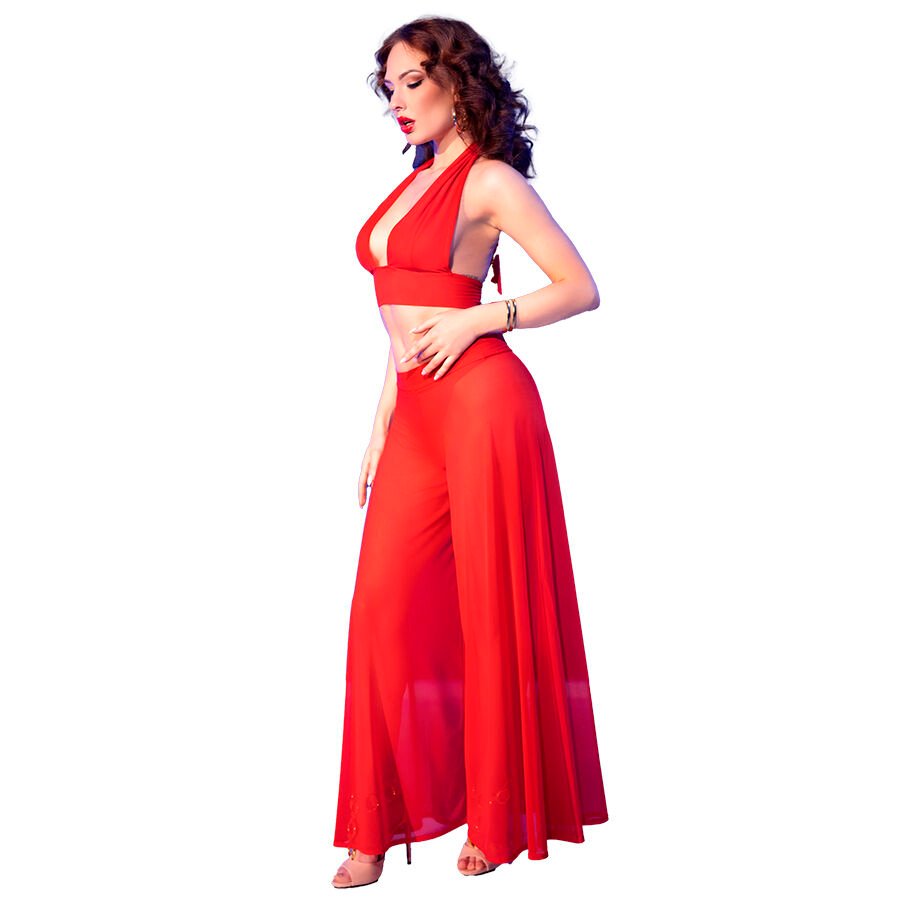 CHILIROSE - CR  4857 SET TOP Y PANTALONES ROJO TALLA XL CHILIROSE SETS