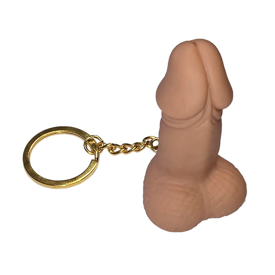 DIABLO PICANTE - SILBATO LLAVERO CON FORMA DE PENE COLOR CARNE DIABLO PICANTE