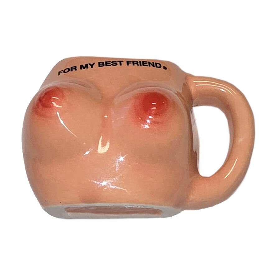 DIABLO PICANTE - IMÁN DE PECHOS EN TAZA CERÁMICA  FOR MY BEST FRIEND  DIABLO PICANTE